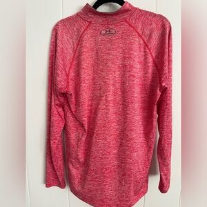 Under Armor Pink Red LS Workout top